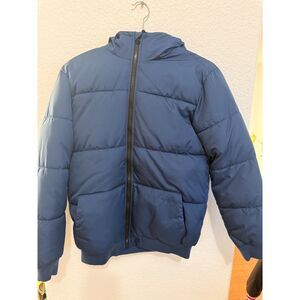 Old Navy Kids Puffer Jacket Navy Blue Size XL(14-16)